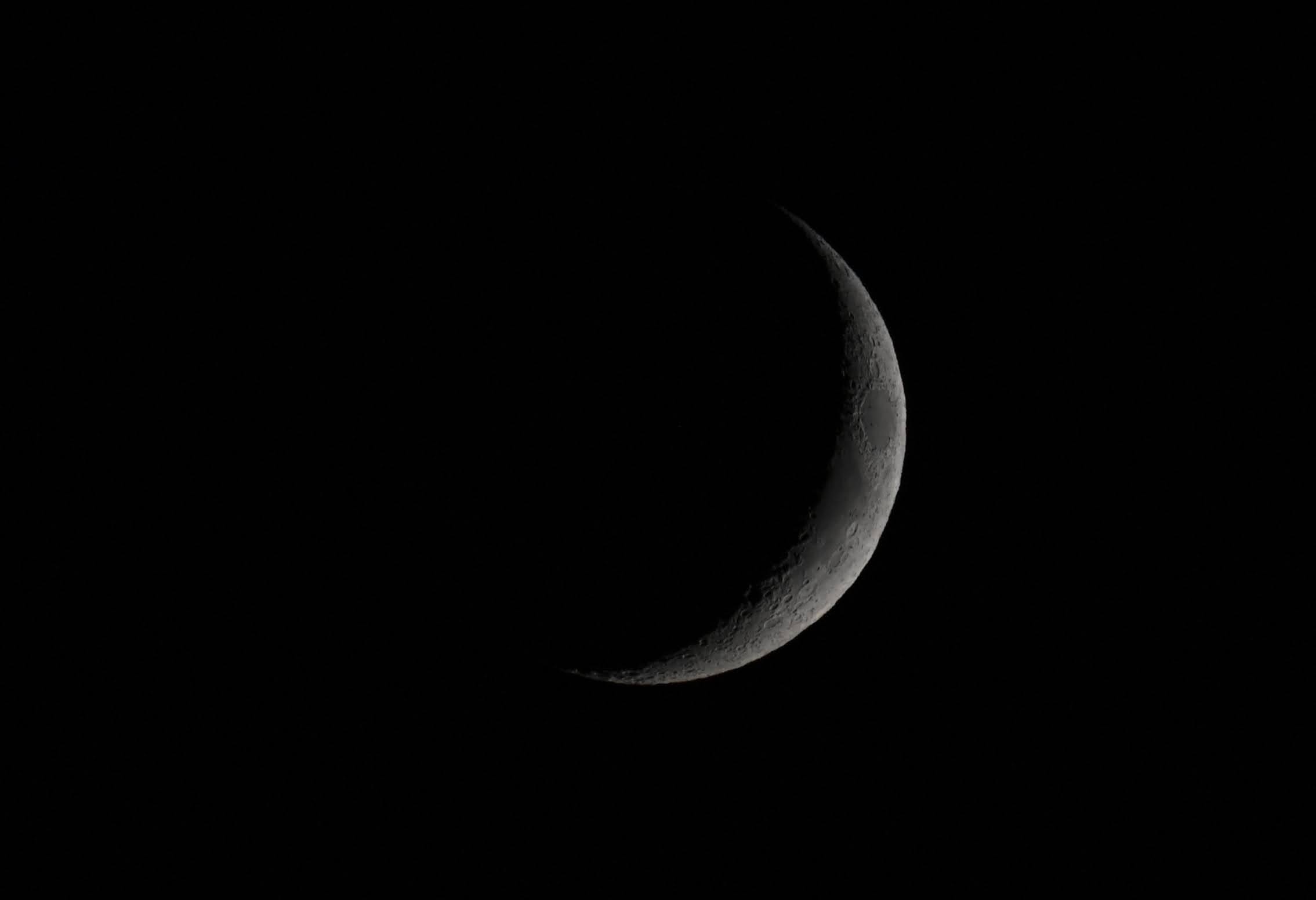 Crescent during Neowise comet visit